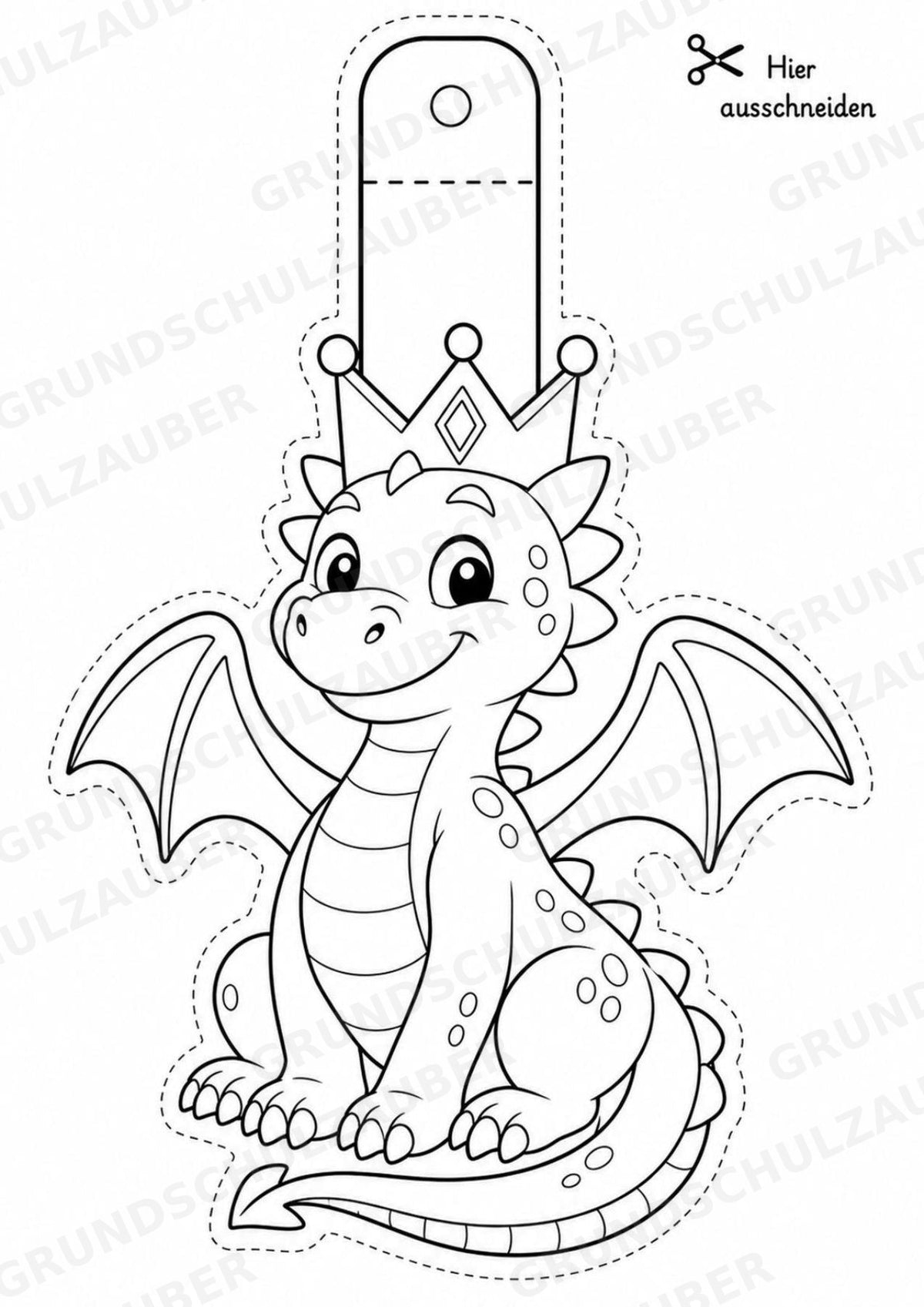 Drache Girlande Fensterdeko Basteln Ausmalbild Ausschneiden 15 Vorlagen – Materialseite 10