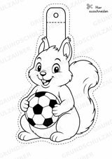 Eichhörnchen – Fensterdeko – Basteln – Ausmalbild – Ausschneiden – 15 Vorlagen – Materialseite 14