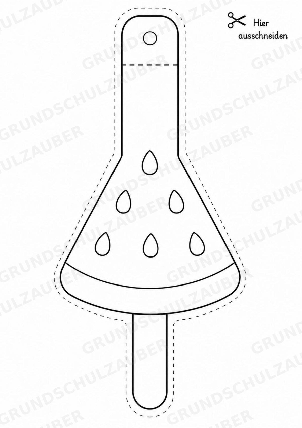 Eis im Sommer – Fensterdeko – Basteln – Ausmalbild – Ausschneiden – 15 Vorlagen – Materialseite 13
