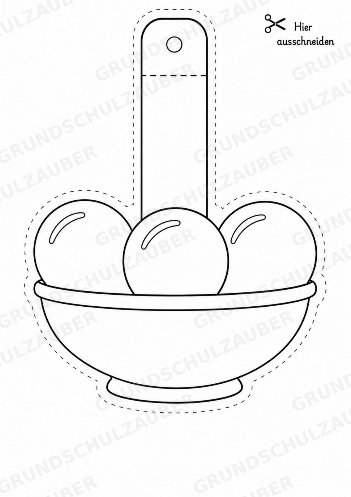 Eis im Sommer – Fensterdeko – Basteln – Ausmalbild – Ausschneiden – 15 Vorlagen – Materialseite 14
