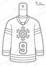 Eishockey – Fensterdeko – Basteln – Ausmalbild – Ausschneiden – 15 Vorlagen – Materialseite 7
