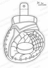 Eishockey – Fensterdeko – Basteln – Ausmalbild – Ausschneiden – 15 Vorlagen – Materialseite 10