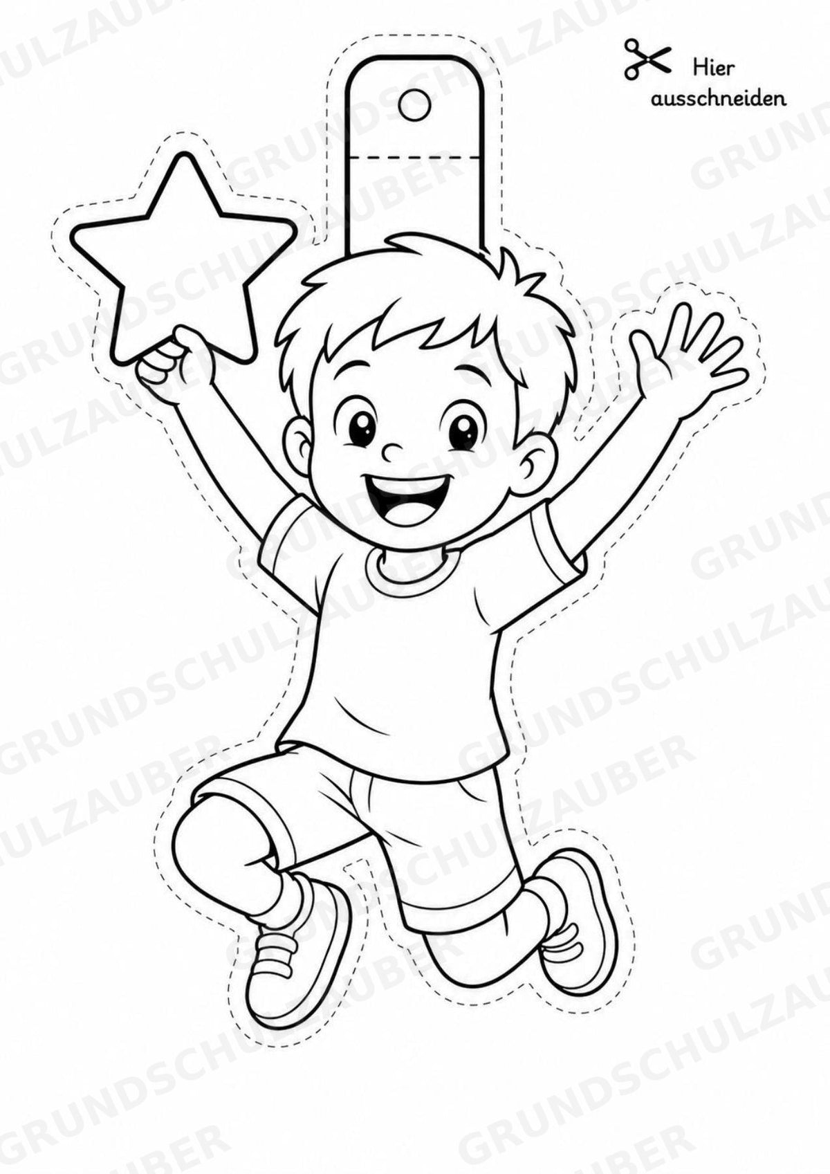 Emotionen – Fensterdeko – Basteln – Ausmalbild – Ausschneiden – 15 Vorlagen – Materialseite 2