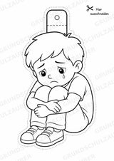 Emotionen – Fensterdeko – Basteln – Ausmalbild – Ausschneiden – 15 Vorlagen – Materialseite 3