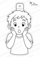 Emotionen – Fensterdeko – Basteln – Ausmalbild – Ausschneiden – 15 Vorlagen – Materialseite 6