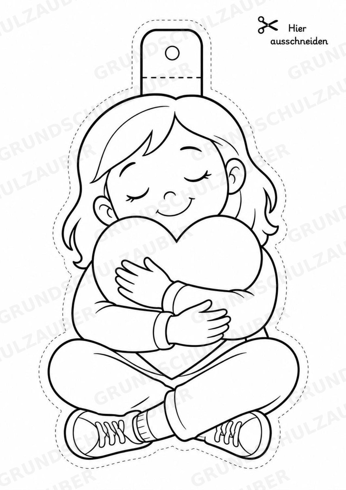 Emotionen – Fensterdeko – Basteln – Ausmalbild – Ausschneiden – 15 Vorlagen – Materialseite 11