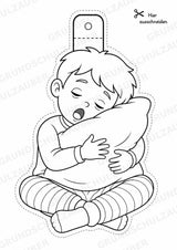 Emotionen – Fensterdeko – Basteln – Ausmalbild – Ausschneiden – 15 Vorlagen – Materialseite 13