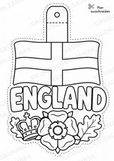 England – Fensterdeko – Basteln – Ausmalbild – Ausschneiden – 15 Vorlagen – Materialseite 2