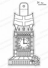 England – Fensterdeko – Basteln – Ausmalbild – Ausschneiden – 15 Vorlagen – Materialseite 3