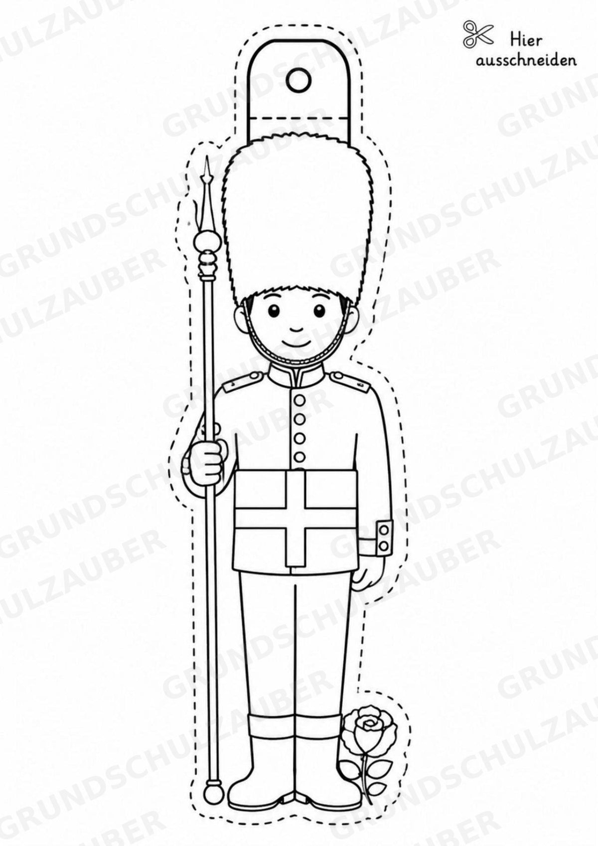 England – Fensterdeko – Basteln – Ausmalbild – Ausschneiden – 15 Vorlagen – Materialseite 6