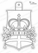 England – Fensterdeko – Basteln – Ausmalbild – Ausschneiden – 15 Vorlagen – Materialseite 9