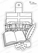 England – Fensterdeko – Basteln – Ausmalbild – Ausschneiden – 15 Vorlagen – Materialseite 13