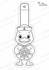 Ente – Fensterdeko – Basteln – Ausmalbild – Ausschneiden – 15 Vorlagen – Materialseite 12