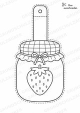 Erdbeere – Fensterdeko – Basteln – Ausmalbild – Ausschneiden – 15 Vorlagen – Materialseite 11
