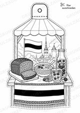 Estland – Fensterdeko – Basteln – Ausmalbild – Ausschneiden – 15 Vorlagen – Materialseite 7