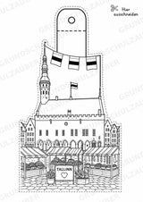 Estland – Fensterdeko – Basteln – Ausmalbild – Ausschneiden – 15 Vorlagen – Materialseite 10