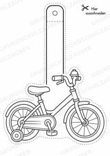 Fahrräder – Fensterdeko – Basteln – Ausmalbild – Ausschneiden – 15 Vorlagen – Materialseite 5