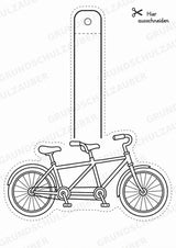 Fahrräder – Fensterdeko – Basteln – Ausmalbild – Ausschneiden – 15 Vorlagen – Materialseite 7