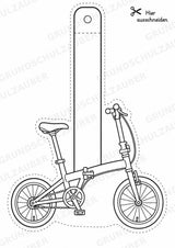 Fahrräder – Fensterdeko – Basteln – Ausmalbild – Ausschneiden – 15 Vorlagen – Materialseite 9