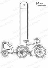 Fahrräder – Fensterdeko – Basteln – Ausmalbild – Ausschneiden – 15 Vorlagen – Materialseite 16