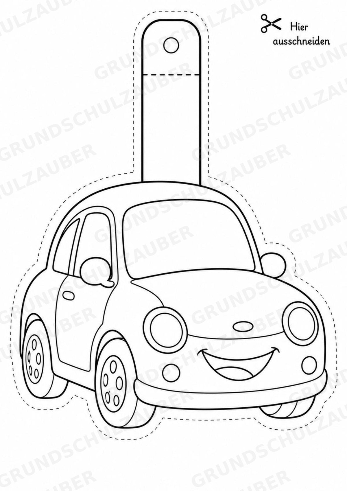 Fahrzeuge – Fensterdeko – Basteln – Ausmalbild – Ausschneiden – 15 Vorlagen – Materialseite 2