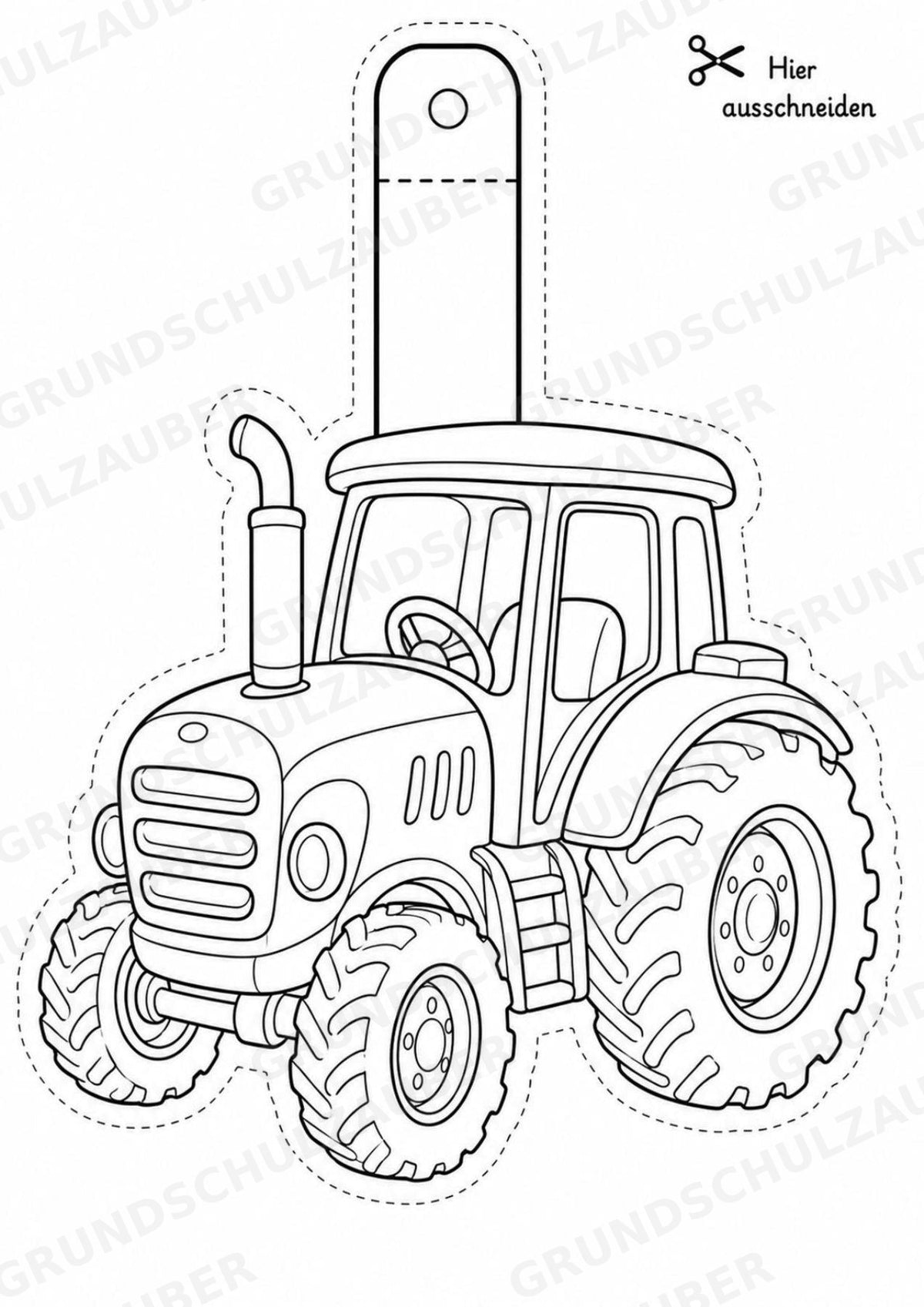 Fahrzeuge – Fensterdeko – Basteln – Ausmalbild – Ausschneiden – 15 Vorlagen – Materialseite 5