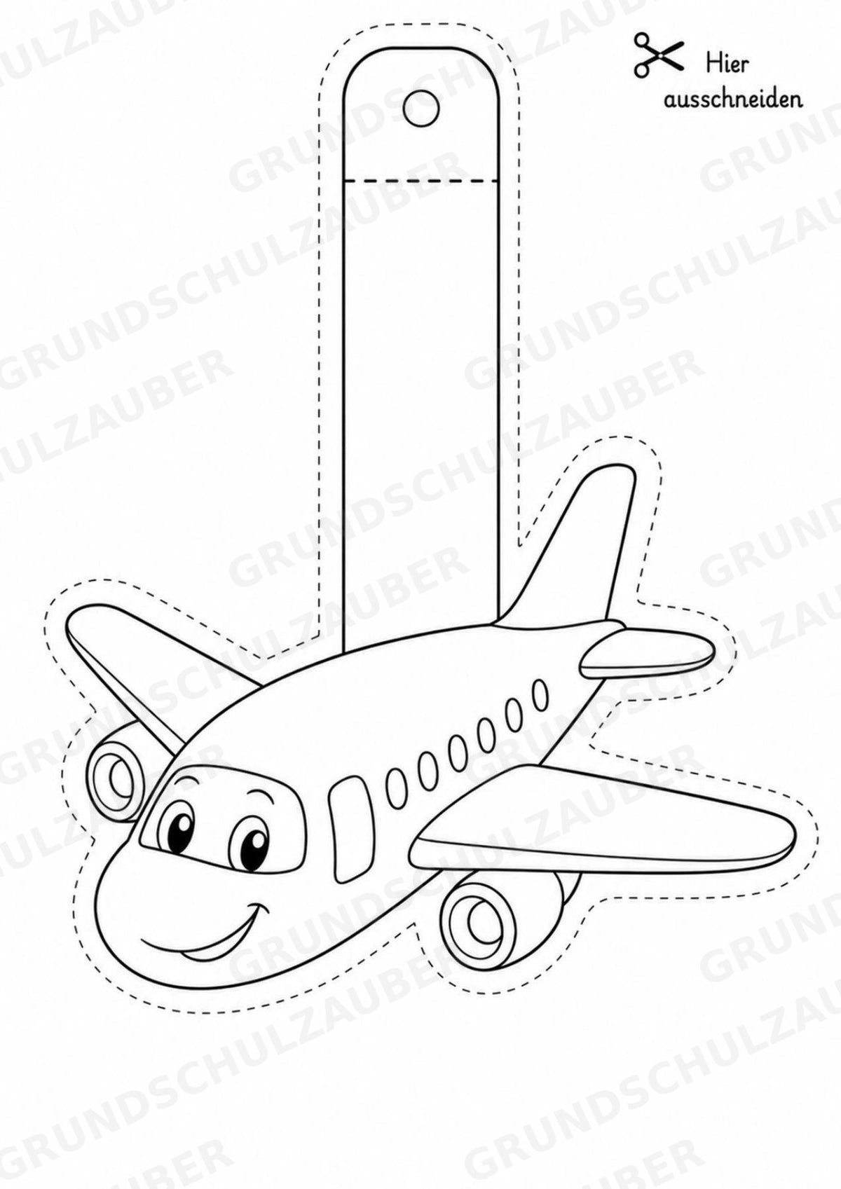 Fahrzeuge – Fensterdeko – Basteln – Ausmalbild – Ausschneiden – 15 Vorlagen – Materialseite 7