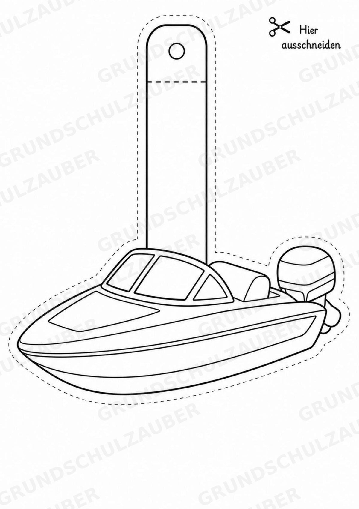 Fahrzeuge – Fensterdeko – Basteln – Ausmalbild – Ausschneiden – 15 Vorlagen – Materialseite 15