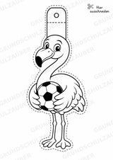 Flamingo – Fensterdeko – Basteln – Ausmalbild – Ausschneiden – 15 Vorlagen – Materialseite 9
