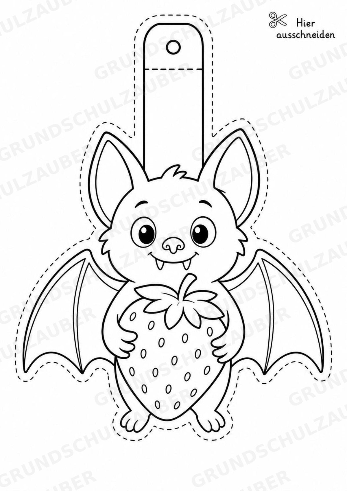 Fledermaus – Fensterdeko – Basteln – Ausmalbild – Ausschneiden – 15 Vorlagen – Materialseite 3