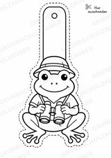 Frosch – Fensterdeko – Basteln – Ausmalbild – Ausschneiden – 15 Vorlagen – Materialseite 6