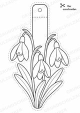 Frühblüher – Fensterdeko – Basteln – Ausmalbild – Ausschneiden – 15 Vorlagen – Materialseite 2