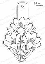 Frühblüher – Fensterdeko – Basteln – Ausmalbild – Ausschneiden – 15 Vorlagen – Materialseite 3