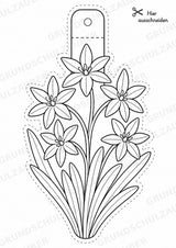 Frühblüher – Fensterdeko – Basteln – Ausmalbild – Ausschneiden – 15 Vorlagen – Materialseite 10