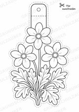 Frühblüher – Fensterdeko – Basteln – Ausmalbild – Ausschneiden – 15 Vorlagen – Materialseite 11