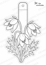 Frühblüher – Fensterdeko – Basteln – Ausmalbild – Ausschneiden – 15 Vorlagen – Materialseite 15