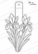 Frühblüher – Fensterdeko – Basteln – Ausmalbild – Ausschneiden – 15 Vorlagen – Materialseite 16