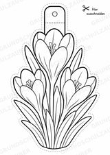 Frühling – Fensterdeko – Basteln – Ausmalbild – Ausschneiden – 15 Vorlagen – Materialseite 4