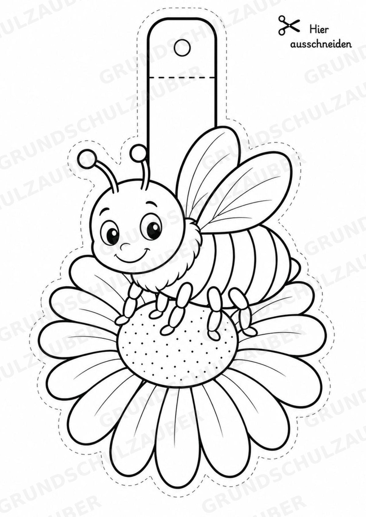 Frühling – Fensterdeko – Basteln – Ausmalbild – Ausschneiden – 15 Vorlagen – Materialseite 8