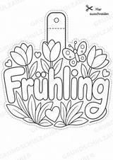 Frühling – Fensterdeko – Basteln – Ausmalbild – Ausschneiden – 15 Vorlagen – Materialseite 16