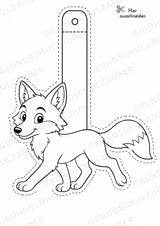 Fuchs – Fensterdeko – Basteln – Ausmalbild – Ausschneiden – 15 Vorlagen – Materialseite 3