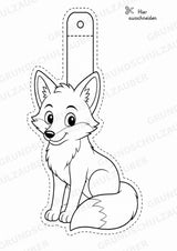 Fuchs – Fensterdeko – Basteln – Ausmalbild – Ausschneiden – 15 Vorlagen – Materialseite 4