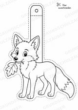 Fuchs – Fensterdeko – Basteln – Ausmalbild – Ausschneiden – 15 Vorlagen – Materialseite 6