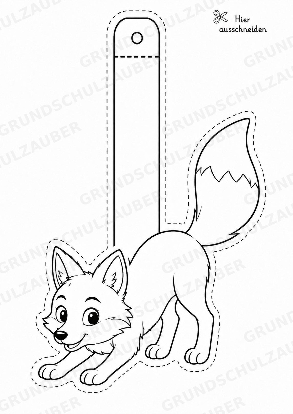 Fuchs – Fensterdeko – Basteln – Ausmalbild – Ausschneiden – 15 Vorlagen – Materialseite 11