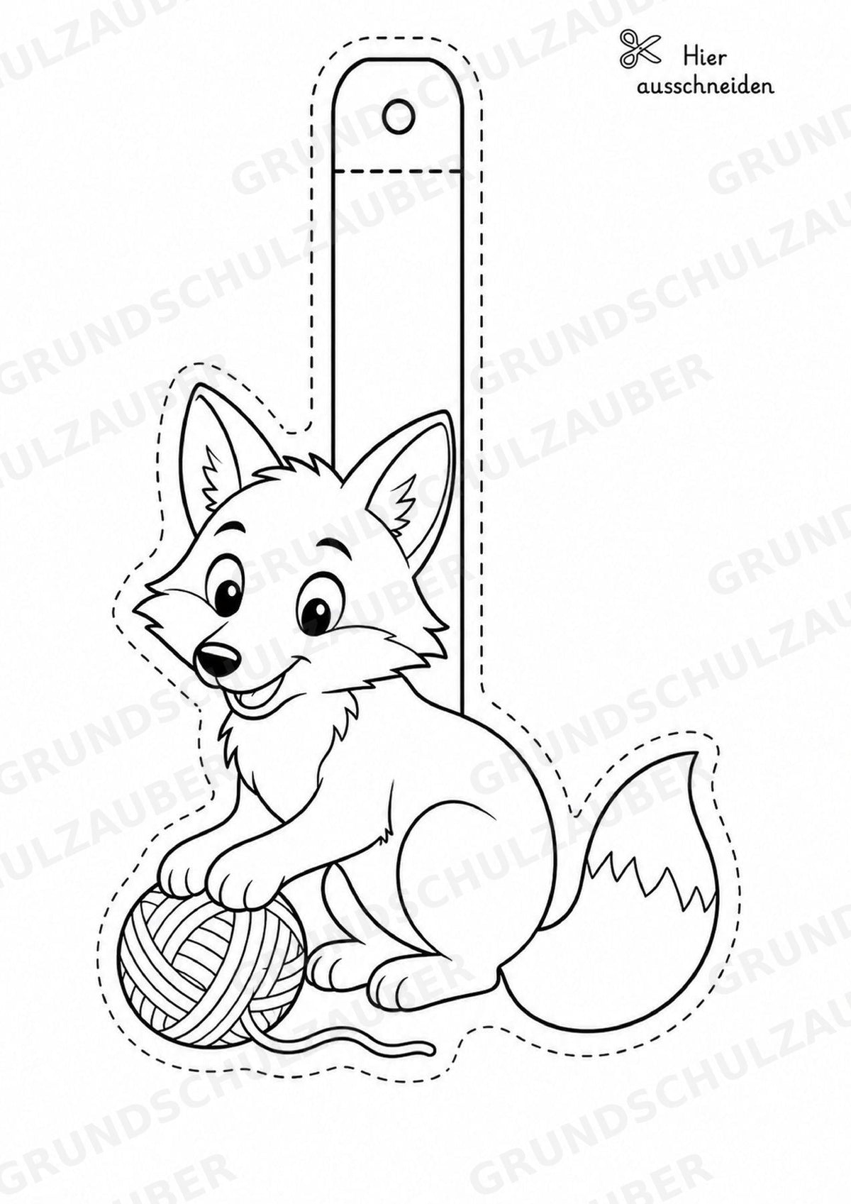 Fuchs – Fensterdeko – Basteln – Ausmalbild – Ausschneiden – 15 Vorlagen – Materialseite 13