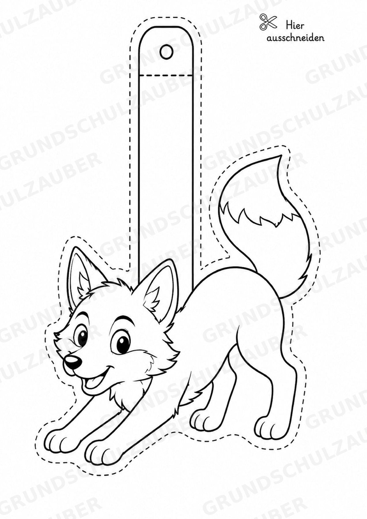 Fuchs – Fensterdeko – Basteln – Ausmalbild – Ausschneiden – 15 Vorlagen – Materialseite 16