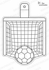 Fußball – Fensterdeko – Basteln – Ausmalbild – Ausschneiden – 15 Vorlagen – Materialseite 7