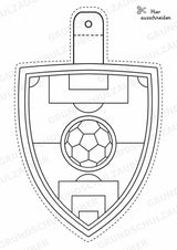 Fußball – Fensterdeko – Basteln – Ausmalbild – Ausschneiden – 15 Vorlagen – Materialseite 10