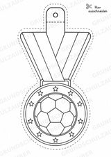 Fußball – Fensterdeko – Basteln – Ausmalbild – Ausschneiden – 15 Vorlagen – Materialseite 11