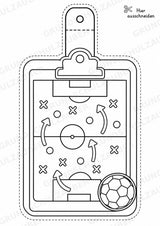 Fußball – Fensterdeko – Basteln – Ausmalbild – Ausschneiden – 15 Vorlagen – Materialseite 15